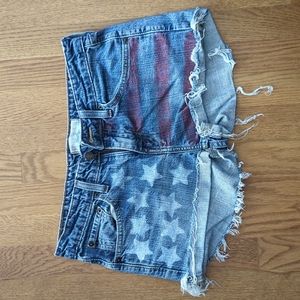 Levi's denim cut off shorts.